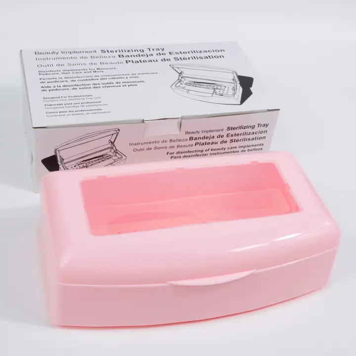 Caja De Desinfección Para Uñas 1pcs Herramienta De Uñas Plástica Blanca Estéril Para Aparatos De Acero Metal Tijeras Y Pinzas - 1