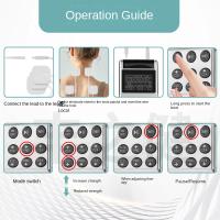 Estimulador muscular eléctrico EMS de 12 almohadillas de electrodos, dispositivo de fisioterapia TENS, masajeador de cuerpo completo, 15 modos, alivio del dolor, cuidado de la salud - details 5