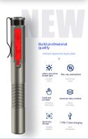 Lámpara LED De Billetera Médica Recargable MiniLinterna Fuente De Luz Doble Con Clip Para Dentista Enfermera Primeros Auxilios Luz De Trabajo Resistente Al Agua - details 1