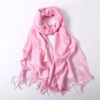 Bufanda De Moda Para Mujer En Color Sólido Invierno Hijab Trenzas Largas Chal De Mujer Pashmina De Lana Acrílico Envoltura Echarpe - details 32