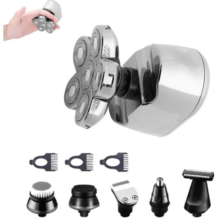 Afeitadora de glúteos 1.0, afeitadora de glúteos Bumzy Shaver, afeitadora corporal Bumzy Shaver para hombres, afeitadora de glúteos y cuerpo 1.0, afeitadora de cabeza fácil de usar en seco y húmedo (plateada) - 1