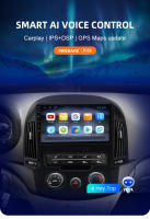 AWESAFE inalámbrico CarPlay Android Auto Radio para Hyundai I30 2006 2007 2008 2009 2010 2011 coche reproductor multimedia GPS 2 din autoradio volante controles RDS Bluetooth - details 1