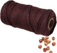Cordón De Macramé 3mm 100m Algodón Natural Para Tejido Manual Colores Pared Colgante Tejido De Tela Tapestry Hecho a Mano - details 7