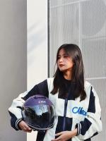 Casco De Motocicleta Eléctrica Universal Para Tres Cuartos Uso En Todas Las Estaciones Para Hombres Y Mujeres Estilo Mitad De Cabeza Material ABS Peso 900g - details 1