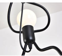 Lámpara Colgante LED Vintage De Hierro Pequeño Hombre Para Decoración De Hogar Dormitorio Infantil Comedor Mesa De Comedor - details 6
