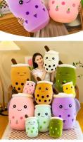 Almohada De Té De Burbuja Gigante 22-70cm Peluche Squishy Con Boba Bebida De Frutas Y Helado Decoración Para Regalo - details 36