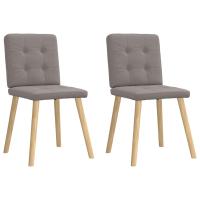 vidaXL Sillas de comedor 2 unidades en color Lino/Marrón oscuro/Negro y más | cómodas modernas ergonómicas para comedor cocina salón hogar - details 7