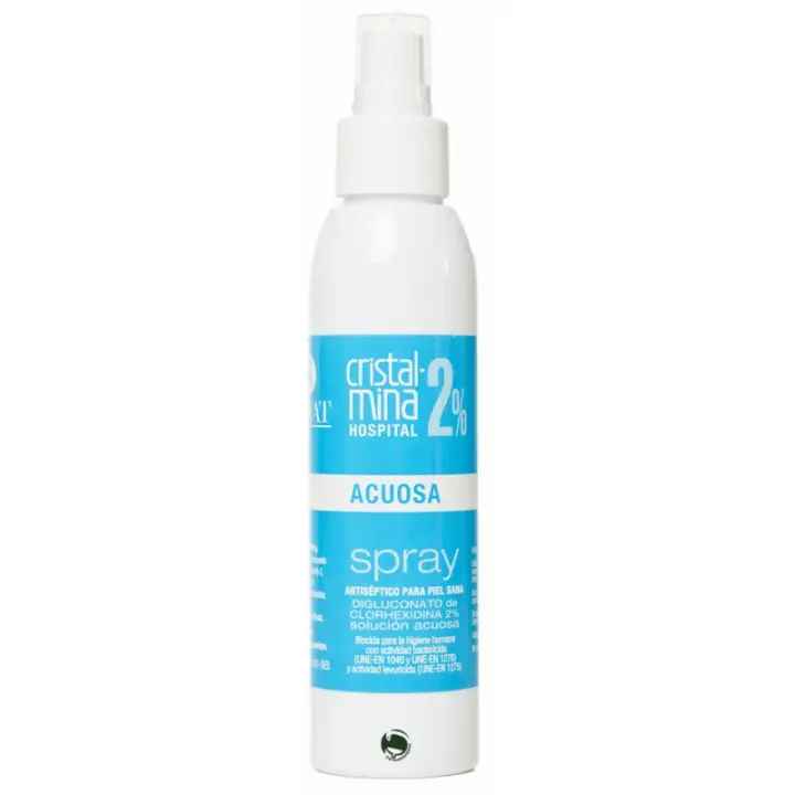 CRISTALMINA HOSPITAL 2% ACUOSA SPRAY ANTISEPTICO PIEL SANA 125 ML - 1