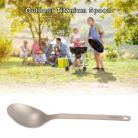 Cuchara De Titanio TOMSHOO Para Uso Doméstico Y Camping Platos Y Cucharas De Titanio Para Exteriores Sin Plegar Sin Descartables - details 16
