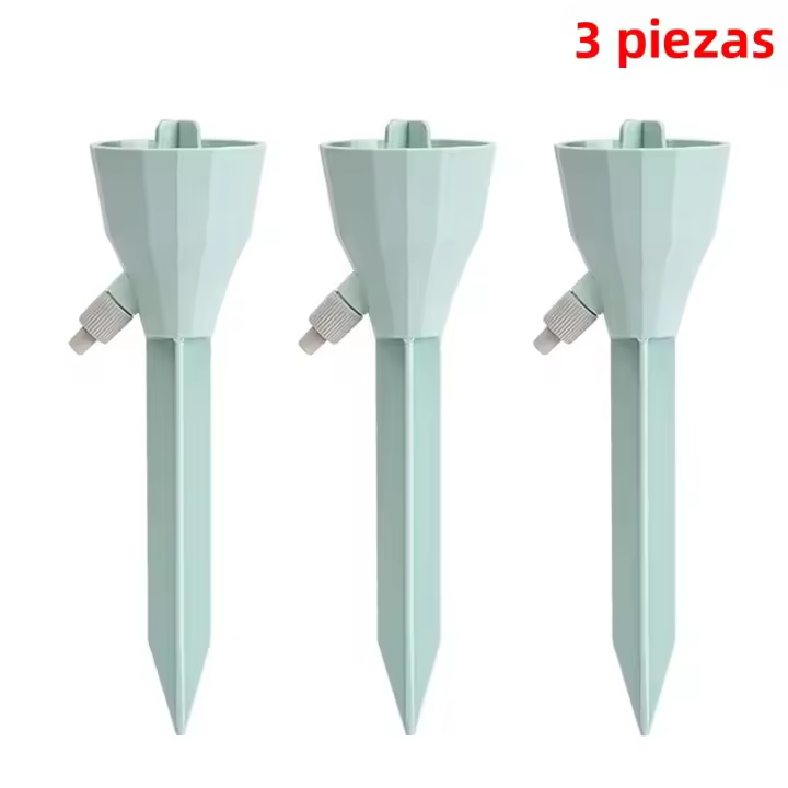 Sistema De Riego Por Derrame Ajustable 3Pcs Espigas De Riego Automático Para Plantas Interiores Y Exteriores En Macetas - 1