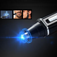 Kemei Trimmer De Pelo Micro Recargable 4 En 1 Para Hombres Afeitadora Eléctrica Para Barba Y Nariz Corte De Cejas Trimmer De Orejas Y Nariz - details 0