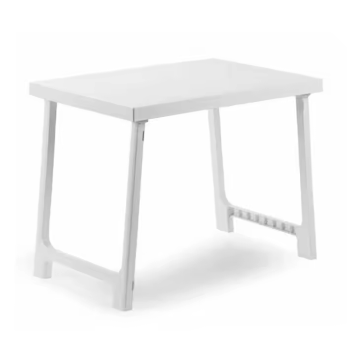 Mesa plegable nik 78x56x60 cm blanca - 1
