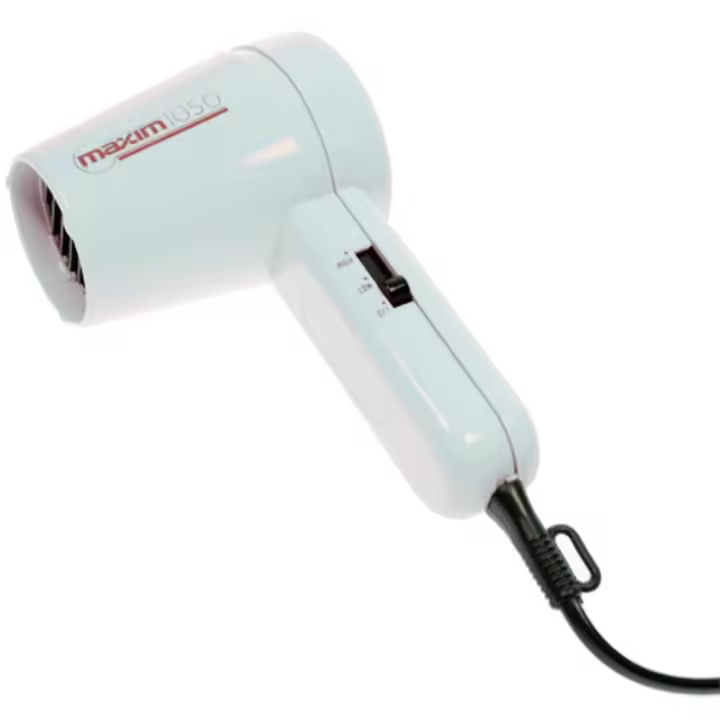 BVC Secador Portátil 1050W Modelo MX-2934 Ideal para Viaje, Gimnasio o Piscina, Diseño Ergonómico. Color Blanco - 1