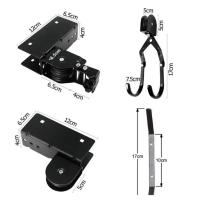 Soporte De Bicicleta Para Techo Montaje En Garage Estante De Almacenamiento De Acero Pulido Gancho De Soporte Para Bicicleta MTB - details 7