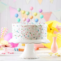 16 PCS Mini Toppers De Galleta De Arcoíris Colorido Para Cumpleaños Baile De Quinceañera Boda Fiesta Decoraciones De Pastel Suministros - details 4