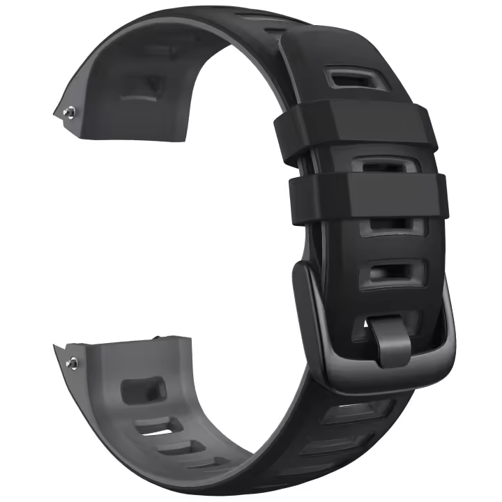 Correa de Reloj bicolor de silicona, Correa de repuesto de Liberación rápida para hombre y Mujer, pulsera de Maple inoxidable Negro instinto - 1