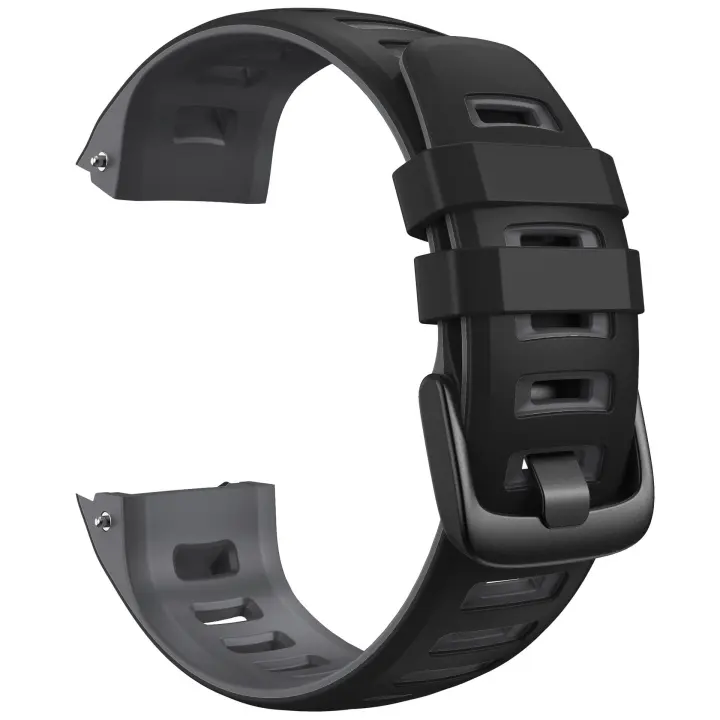 Correa de Reloj bicolor de silicona, Correa de repuesto de Liberación rápida para hombre y Mujer, pulsera de Maple inoxidable Negro instinto - 1