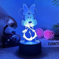 Lámpara Nocturna 3D Mickey Mouse LED Cambio De Color 7/16 Colores Decoración De Habitación Juguetes Para Niños Regalo De Cumpleaños - details 9