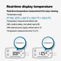 Gauge Medidor De Temperatura Del Motor LCD Antirroto Doble Canal Con Retroiluminación Verde Para ATV Motocicleta Barco - details 5