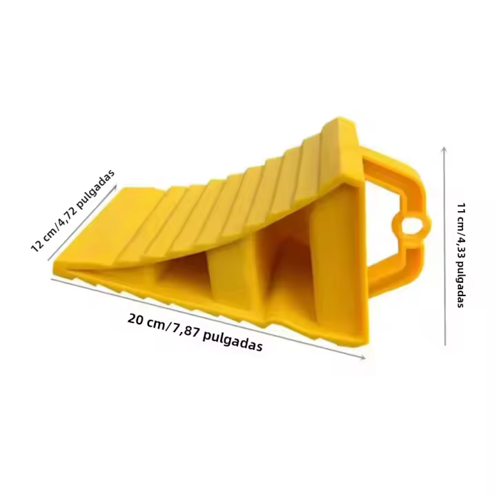 Bloque De Rueda Para Remolques De Coche Antideslizante Con Manijas Almohadilla De Parqueo Para Camiones Y Vehículos Bloque De Alineación De Ruedas - 1