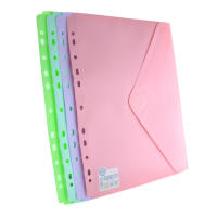 Office Box - Carpeta Sobre con Cierre de Velcro - Multitaladro - Tamaño A4+ - REF 353 - 5 Colores Classic - 4 Blush Pastel - 100% Eco - Pack 10 - details 2