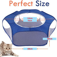 Caja Pequeña Para Mascotas Portátil Translúcida Para Erizo Jaula De Juego Para Perro Hamster Conejo Guineapig Plegable Y Abierta Fondo De Jardín - details 0