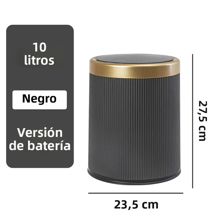 Bandeja De Basura Inteligente De 10L Con Sensor Automático Para Cocina Y Baño Recipiente Interno Ecológico De Plástico - 1
