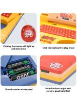 Consola De Juego Educativa Para Niños Infantil Laptop De Dibujos Animados Con Luz Y Música Simulación De Ratón Juguetes Iluminados Para Niños Regalos Aprendizaje Temprano - details 7