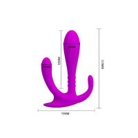 PRETTYLOVE PLUG ANAL MODELO EDGAR COLOR PÚRPURA JUGUETES SEXUALES - details 0