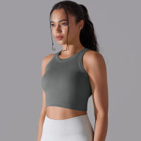 Sujetador Deportivo De 2 Niveles Para Mujer Sexy Yoga Alta Soporte Impacto Deporte Ropa Interior Correr Secado Rápido Top Deporte Gimnasio Con Almohadillas - details 24