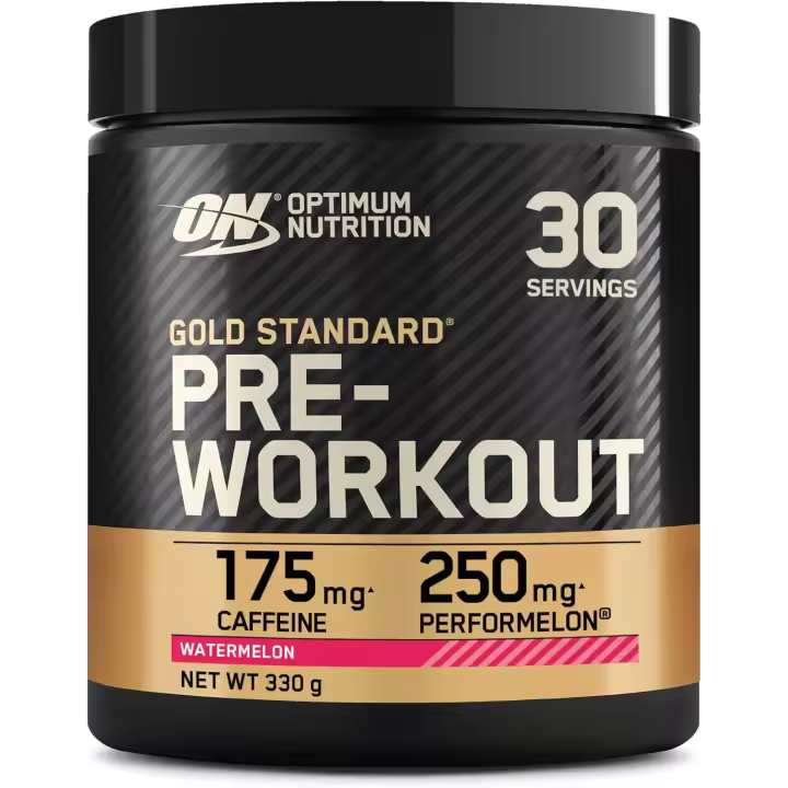 Optimum Nutrition Gold Standard Polvo Pre Entrenamiento, Bebida Energética con Monohidrato de Creatina, Beta Alanina, Cafeína y Complejo de Vitamina B, Sabor Manzana Verde, 30 porciones, 330 g - 1