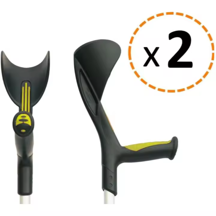 Muletas Regulables Anatómicas Verde Pistacho | Pack 2 Unidades Ortoprime Ortoprime - 1
