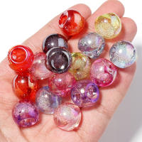 10pcs Bolas De Acrílico Cristal Agrietado 14x16mm Colores Mixtos Para La Creación De Joyas Pulseras Collares Encuentros - details 5