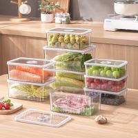 Organizador De Nevera Transparente Contenedores De Almacenamiento Para Alimentos Cestas De Frutas Y Verduras Organizador De Cocina - details 0