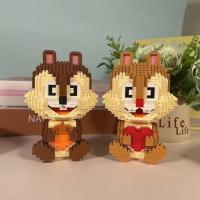 Juego De Bloques DIY 3D Diamante Micro Con Diseños De Ardillas Cartoon Creatividad Brillante Decoración Display Juguetes Únicos Para Adultos - details 1