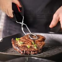 Herramientas De Barbacoa Tijeras Y Pinzas Para Alimentos Con Manija Larga Herramienta Para Girar Alimentos Fácil De Limpiar - details 4
