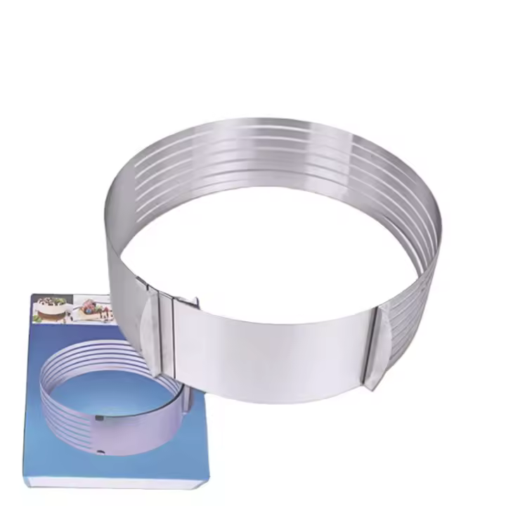Molde para hornear Molde de mousse telescopo ajustable en Capas Molde de mousse Redondo Molde de Pastel de 24-30CM - 1