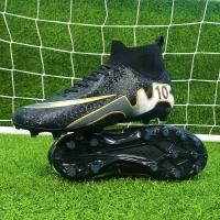 Mens Soccer Shoes Non-Slip Football Boots Cleats Grass Soccer Sneakers  4C2499 - details 2