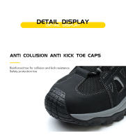 Zapatos De Seguridad Para Hombre Con Punta De Acero Mocasines De Trabajo Ligeros Y Transpirables Antideslizantes Para Adultos - details 11