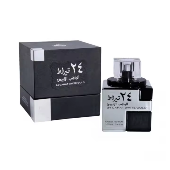 perfume árabe fragancia colona para hombre Lattafa 24 Carat White Gold EDP 100 ml UNI - 1