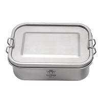 Caja De Almuerzo De Titanio Para Camping 800ml Caja De Alimentos Rectangular De Almacenamiento Exterior Sin Platos Ni Bolsa Aislante - details 8