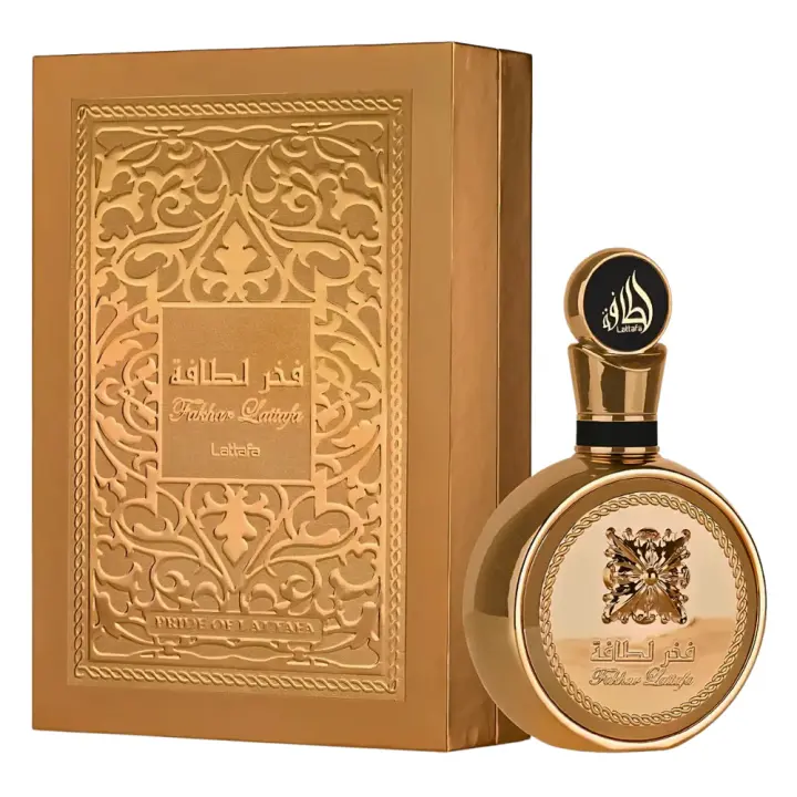 Perfume Fakhar Extrait Gold Unisex 100ML, Perfume Árabe de Larga Duración, Eau da Parfum Importado desde Dubái, Perfume Unisex Amaderado y Oriental - 1