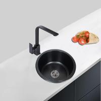 201 De Maple inoxidable Diamante Negro 280MM only Tazón Mini Ronda fregadero La Cocina with Drenaje accesorios adecuados para el hogar bar - details 0