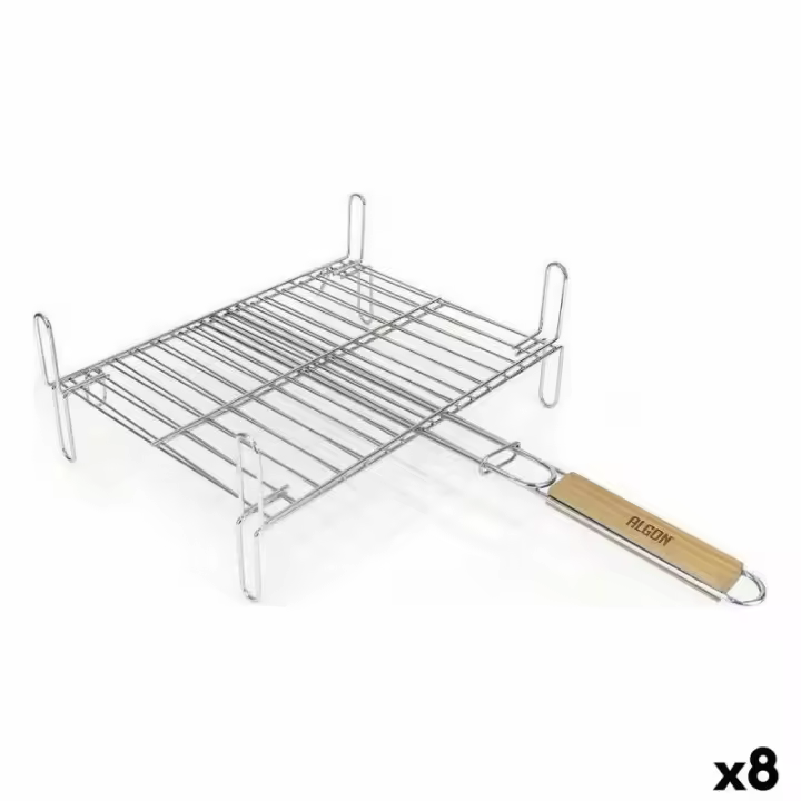 Parrilla Algon Patas Barbacoa 40 x 30 x 14 cm (8 Unidades) - 1