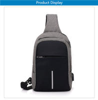 Bolsa De Hombro Pequeña Para Hombre Con Carga USB Impermeable Bolsa De Pecho Para Viaje Estilo Business Material Oxford - details 18