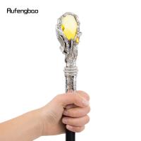 Bastón De Moda Con Diamante Amarillo Dorado 94cm Manija Recta De Aleación De Aluminio Punta De Goma Para Hike Accesorio Elegante Para Caballeros Cosplay - details 7