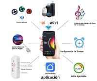 Tira De Luz LED Tuya 220V 5050 Wifi Bluetooth Adhesiva Flexible Iluminación LED 12V Para El Hogar Compatible Con Alexa Y Google Home - details 3