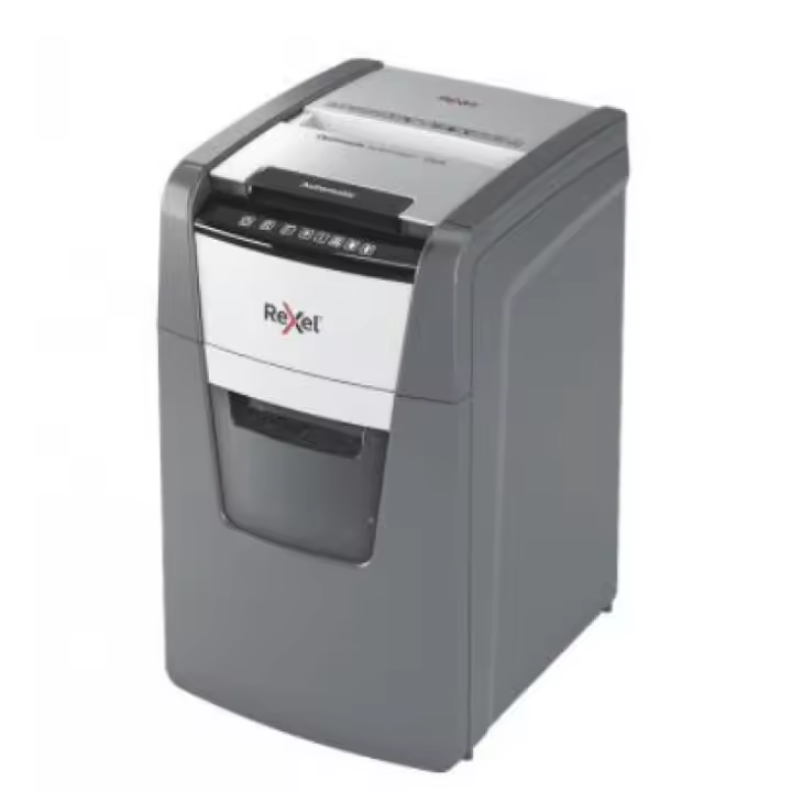 Destructora automática Rexel AutoFeed+ 130X, P-4, corta confeti (4x28mm), 130 hojas, contenedor de 44 litros - 1