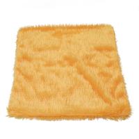 Funda De Cojín Suave De Peluche 41x41cm Color Sólido Cálido Para Sala De Estar Y Dormitorio Decoración De Sofá Removible Y Lavable - details 5