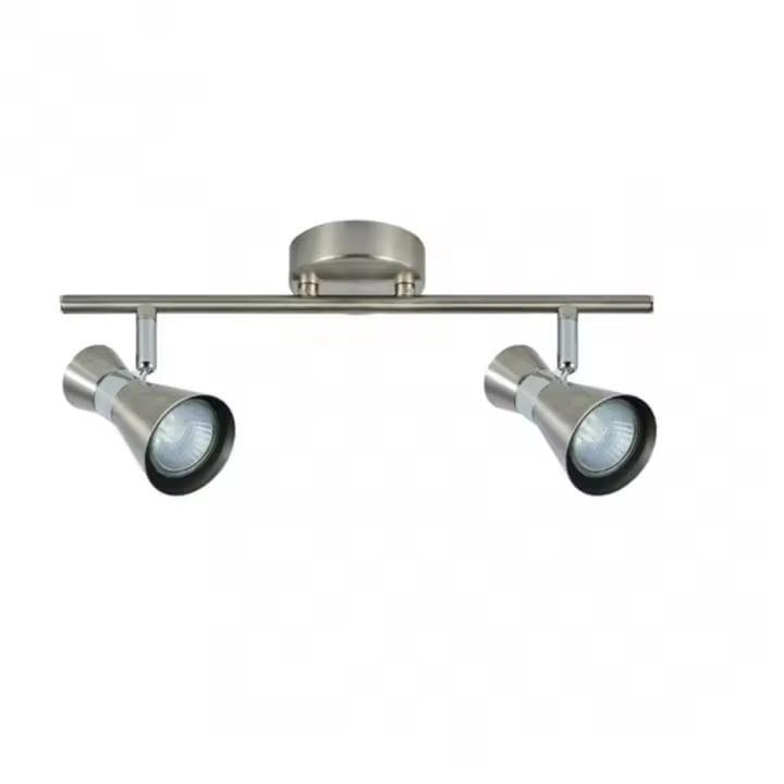 FABRILAMP Regleta Maximo 2xgu10 Niquel/cromo 15x36,5x8,5 Cm - Focos - 1